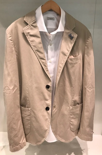 masons giacca cotone beige