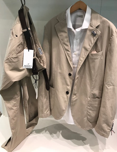 masons giacca cotone beige