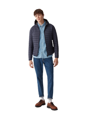 colmar piumino leggero 100 grammi  blu cappuccio fisso