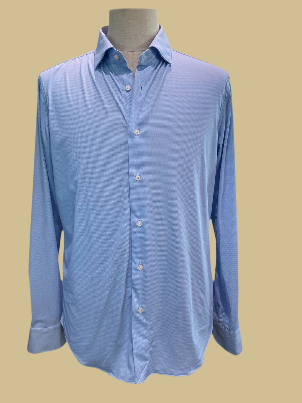 Atpco camicia azzurra sensitive no stiro