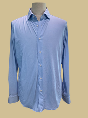 Atpco camicia azzurra sensitive no stiro