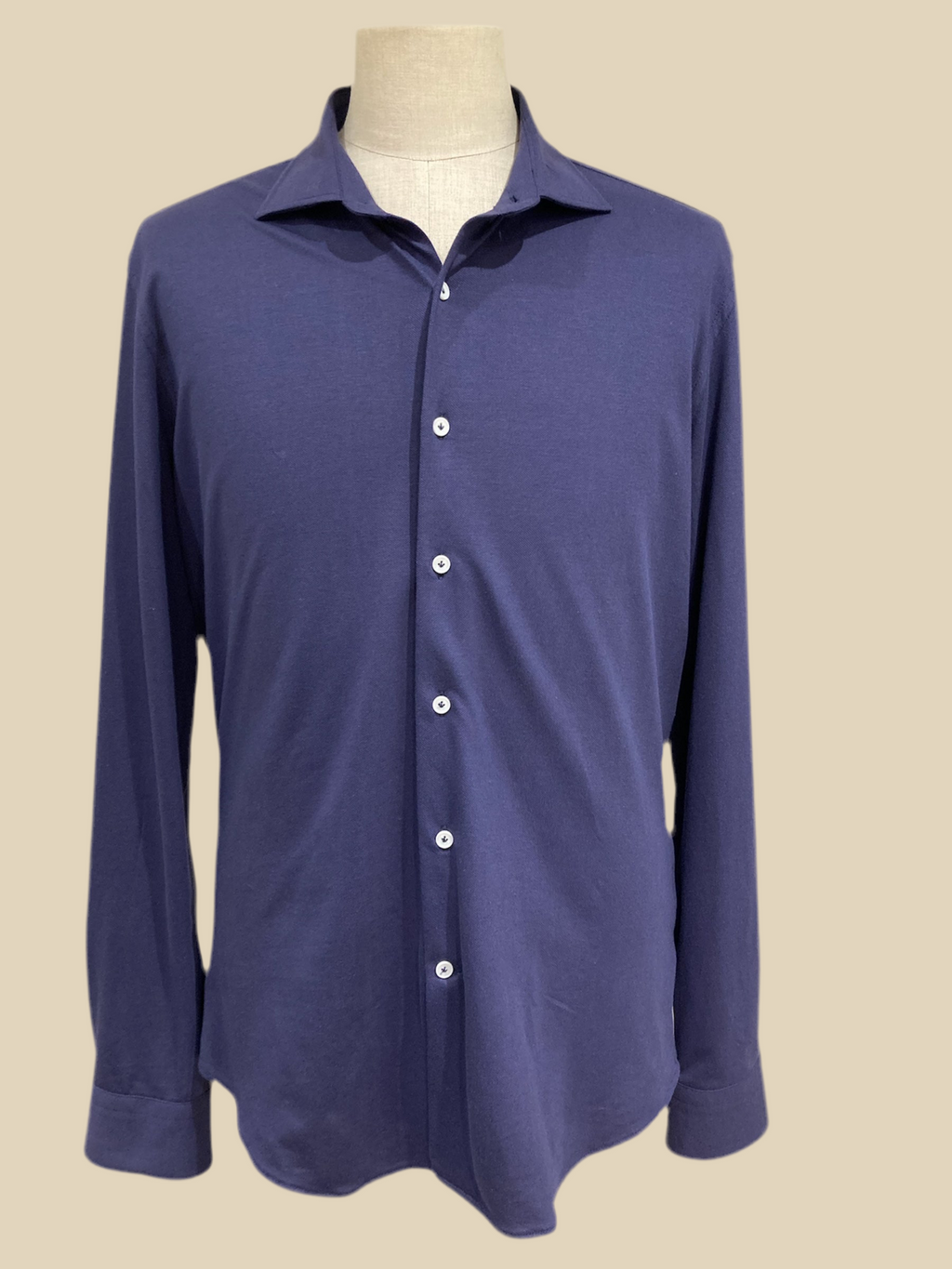 Ognuno la sua camicia in jersey blu