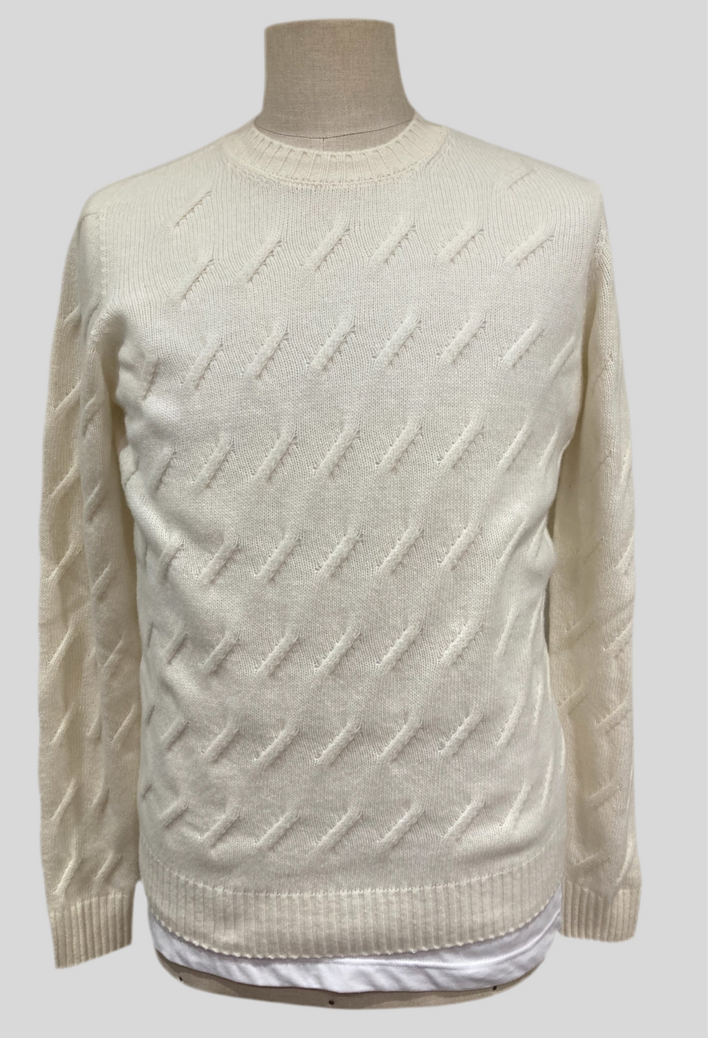 Arsenal maglia girocollo trecce bianca