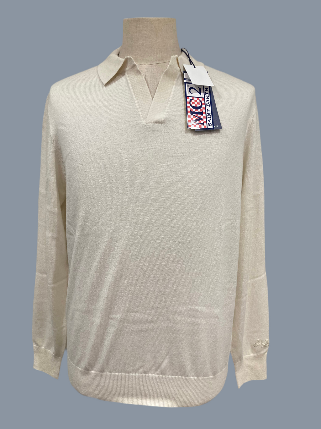 Saint barth  polo covent in lana beige