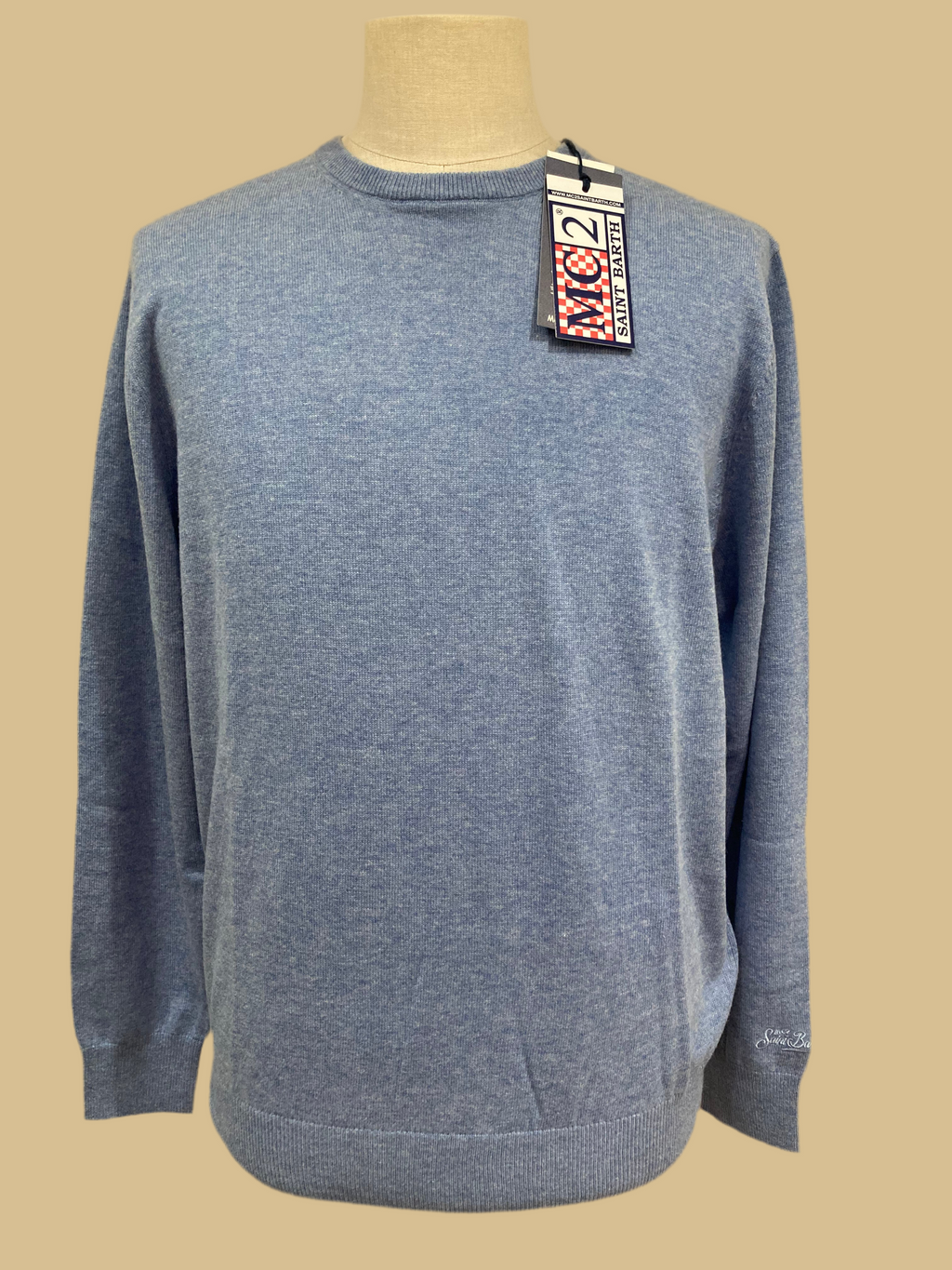 Saint barth maglia girocollo grigia