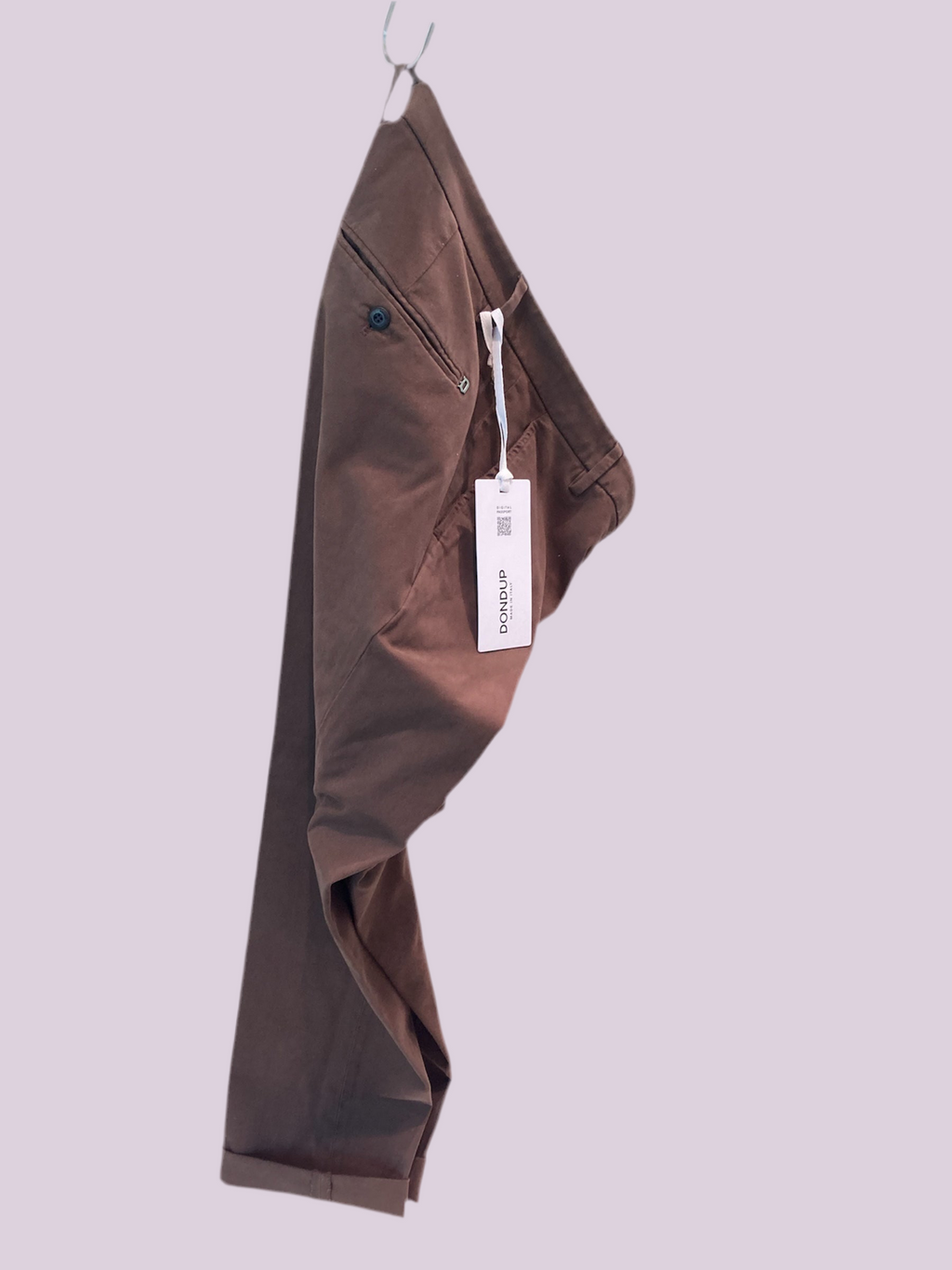 Dondup pantalone  gaubert relax marrone GSE043U