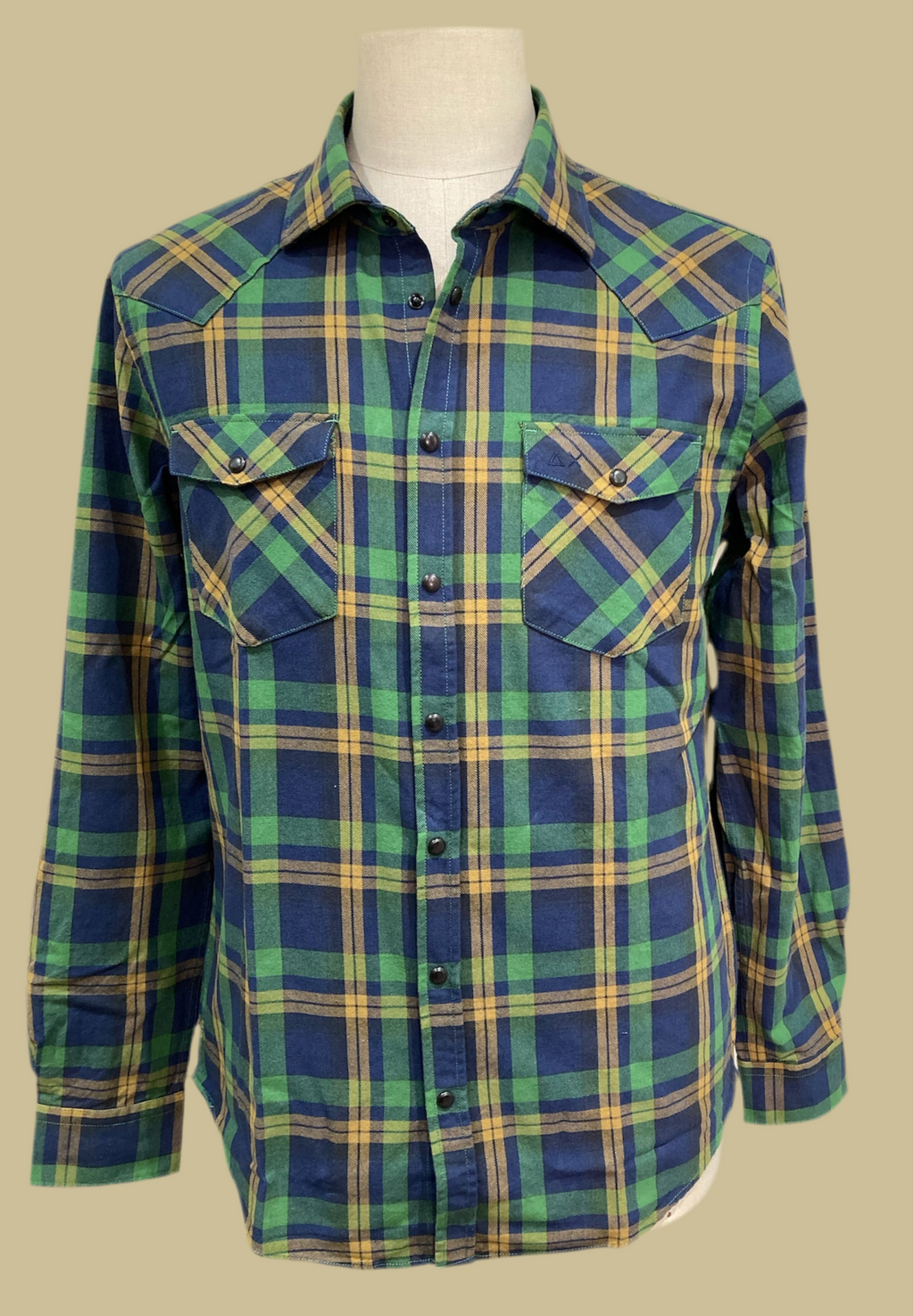 Sun 68 camicia a quadri in cotone pesante