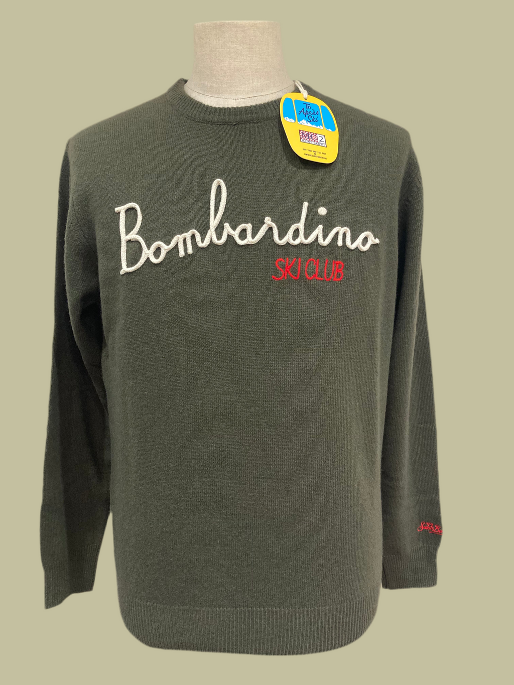 Saint barth maglia  heron verde bombardino