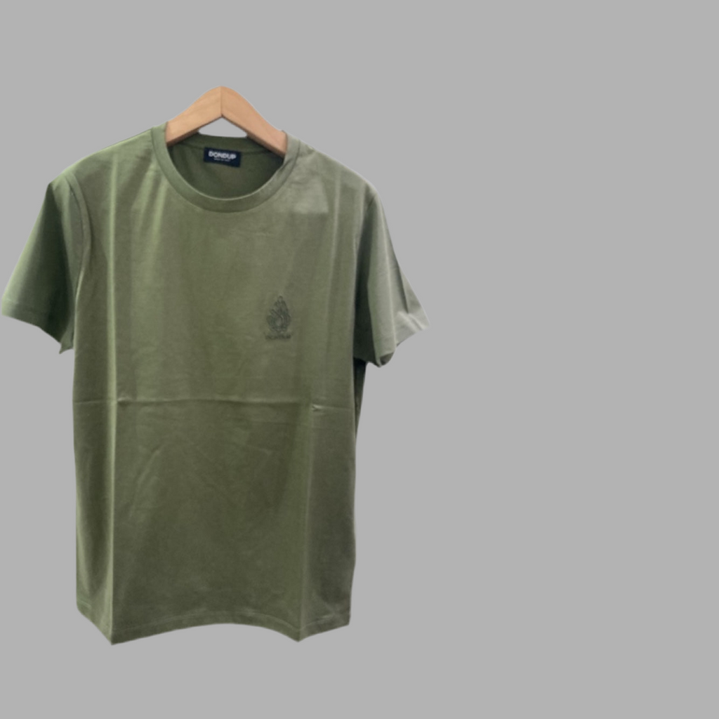Dondup t-shirt verde logo dondup