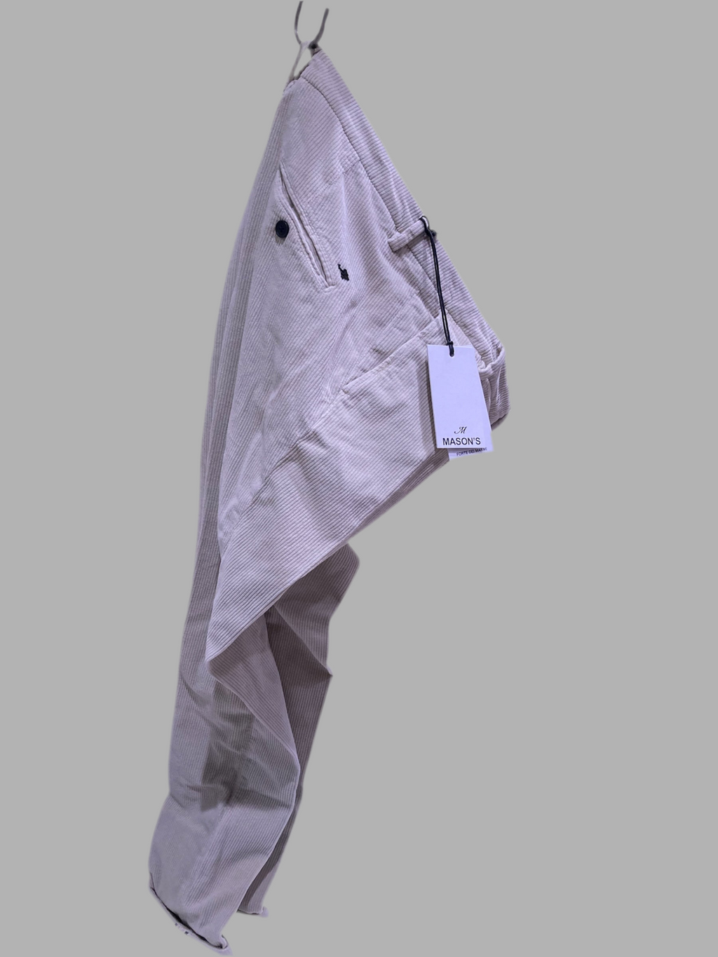 Masons pantalone  Osaka in velluto colore ghiaccio