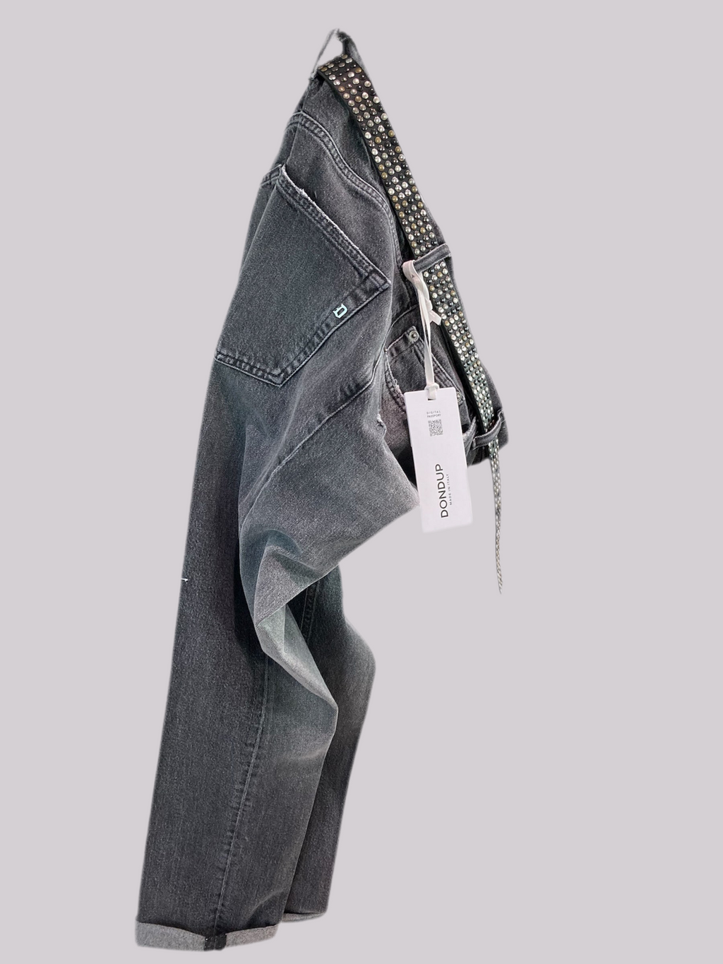 Dondup jeans icon grigio con rotture