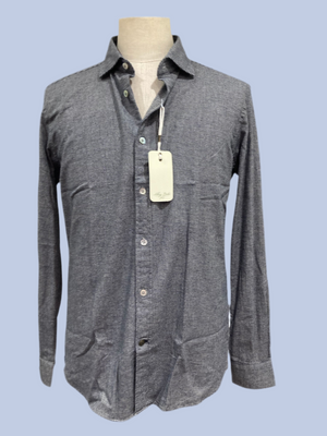 Alley dock camicia blue-gray  microquadro