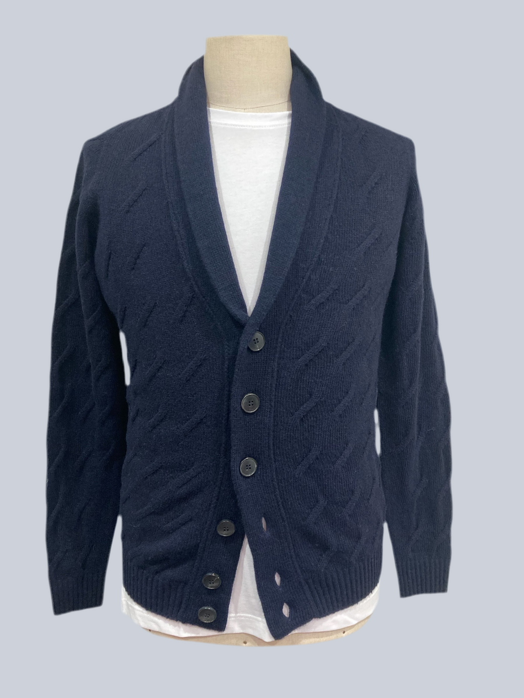Arsenal cardigan trecce blu