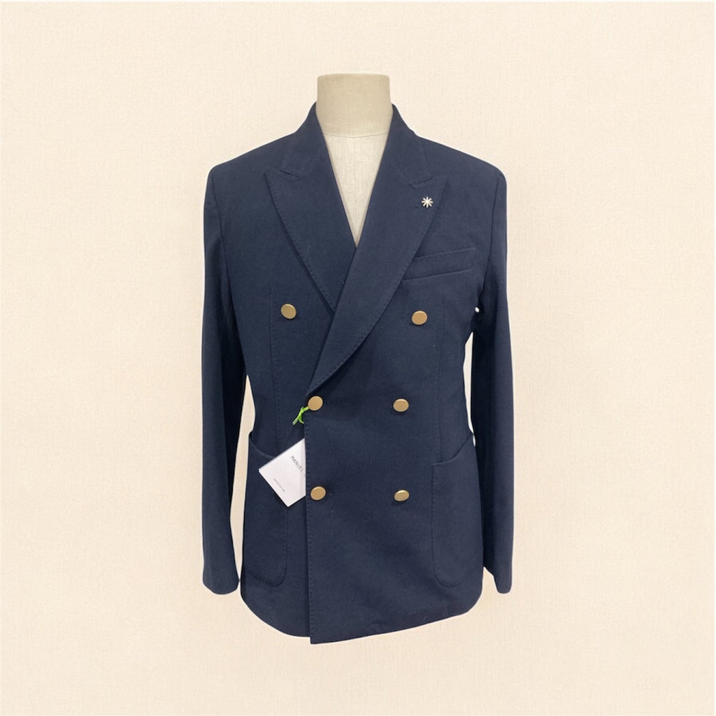 Manuel giacca doppio petto blu 3932G2738YC