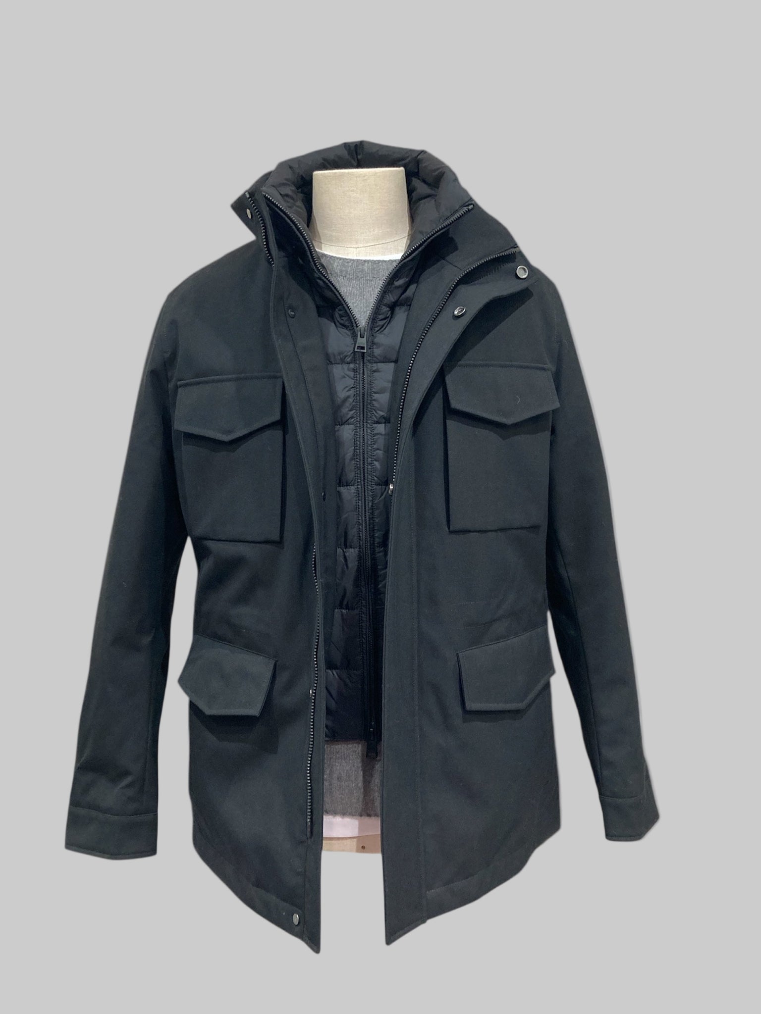 Duno field jacket fender nera