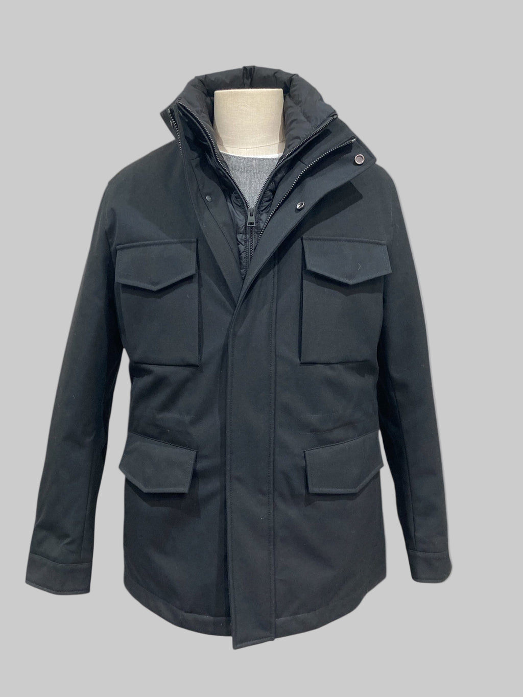 Duno field jacket fender nera