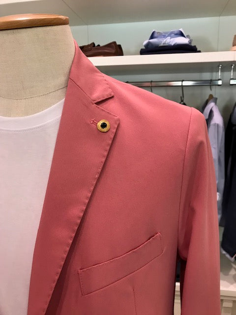 giacca monopetto colore rosa