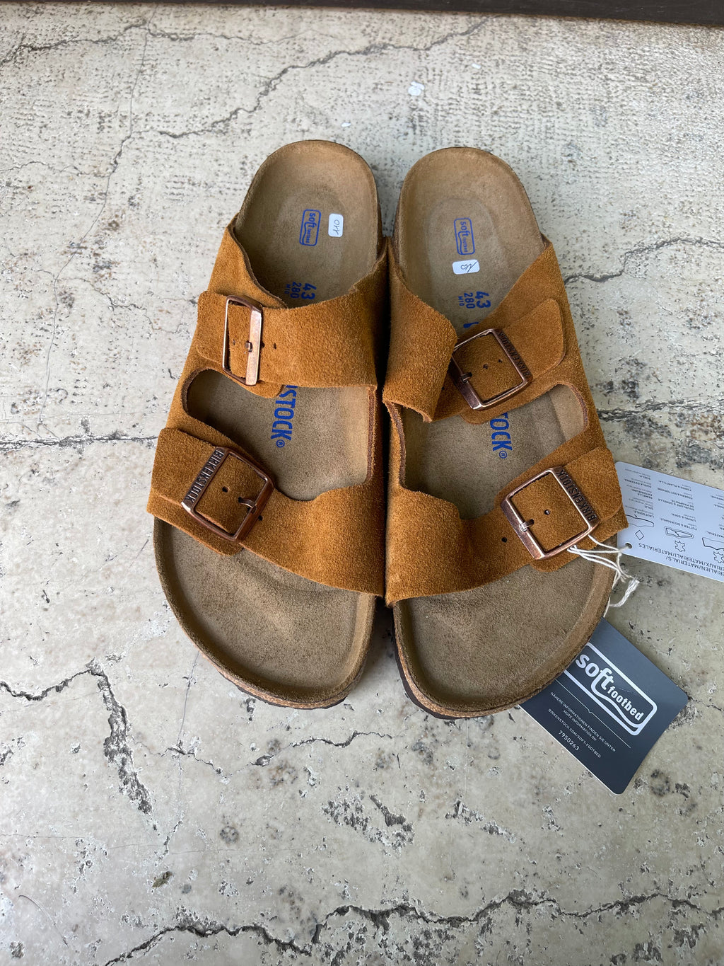 Birkenstok suede Leather taupe