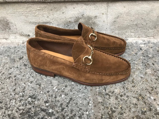mocassino marrone artigianale fondo cuoio ss23