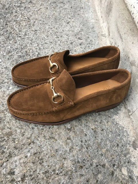 mocassino marrone artigianale fondo cuoio ss23